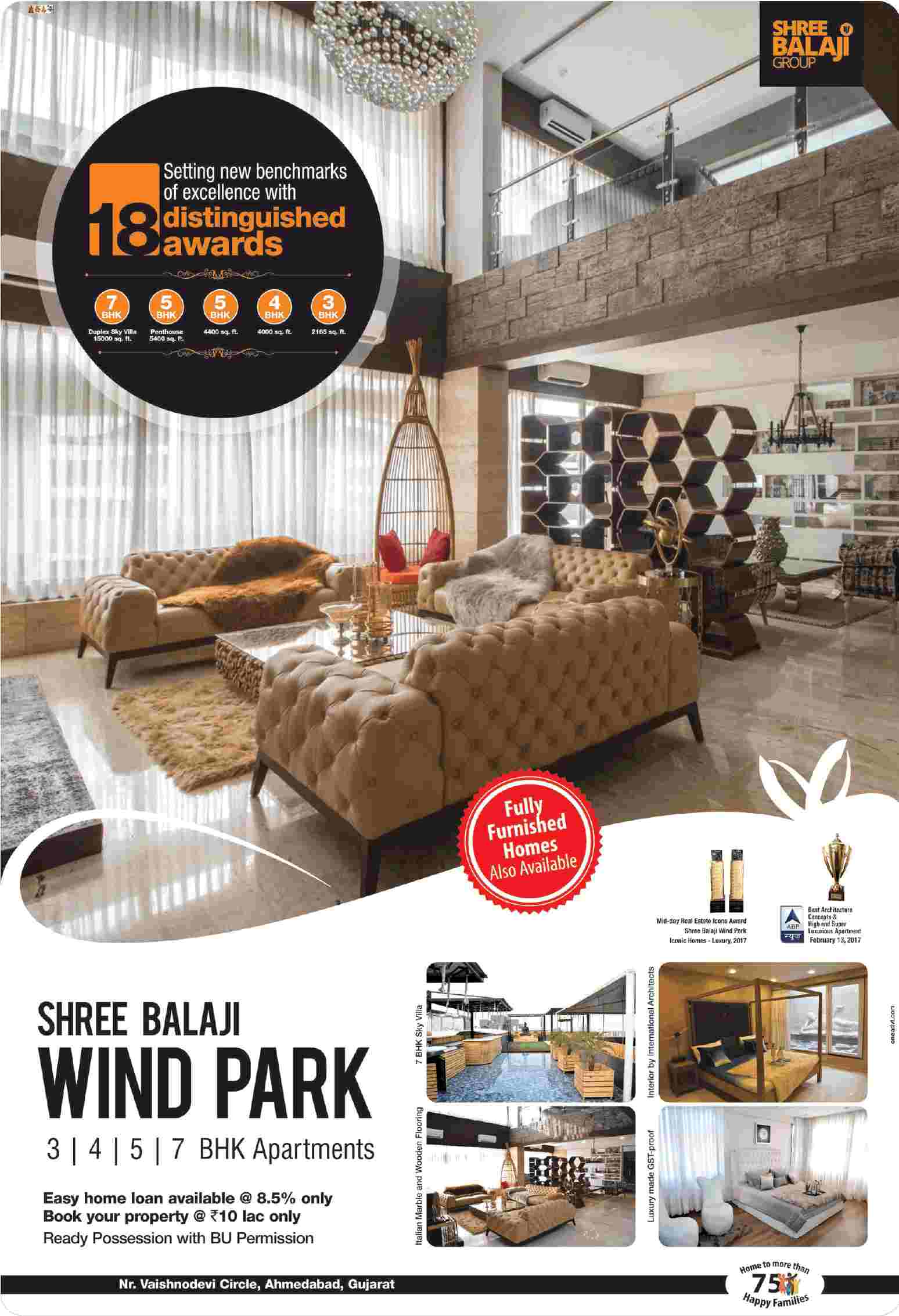 Book your home at Rs. 10 Lac only at Shree Balaji Wind Park in Ahmedabad Update